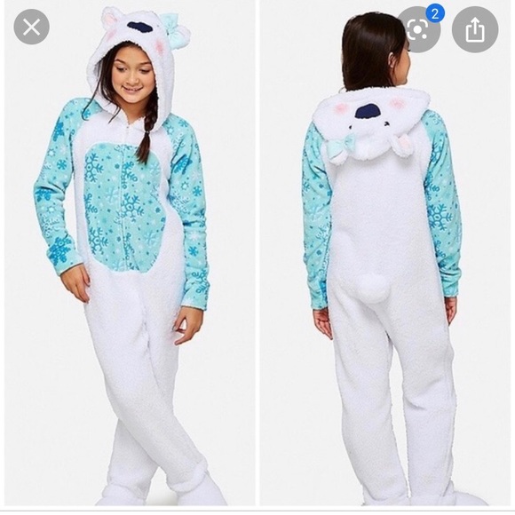 Justice Other - Justice Polar Bear one piece sleeper